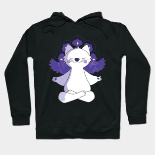 Angel Cat Meditation Hoodie